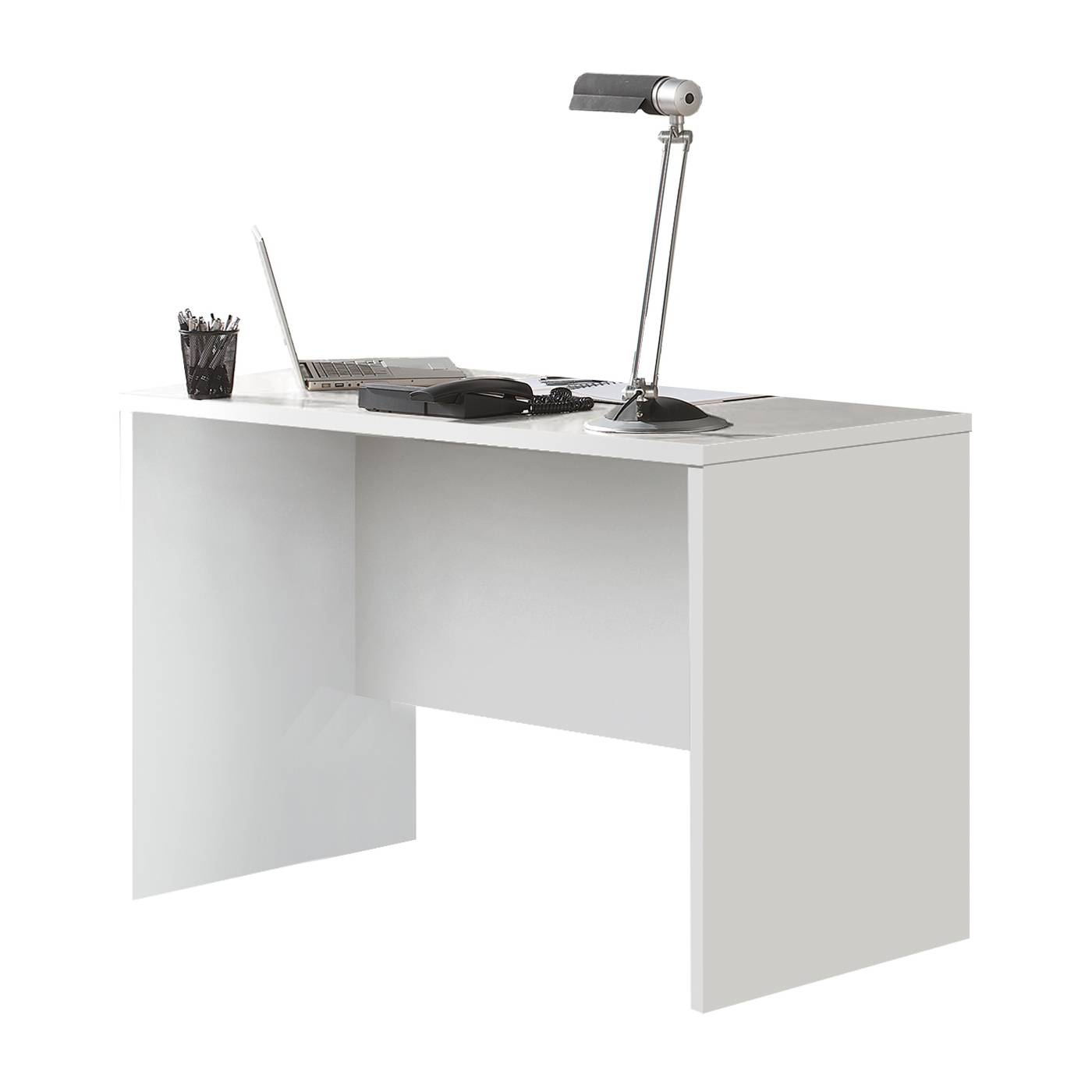 Mesa de escritorio de oficina de color blanco